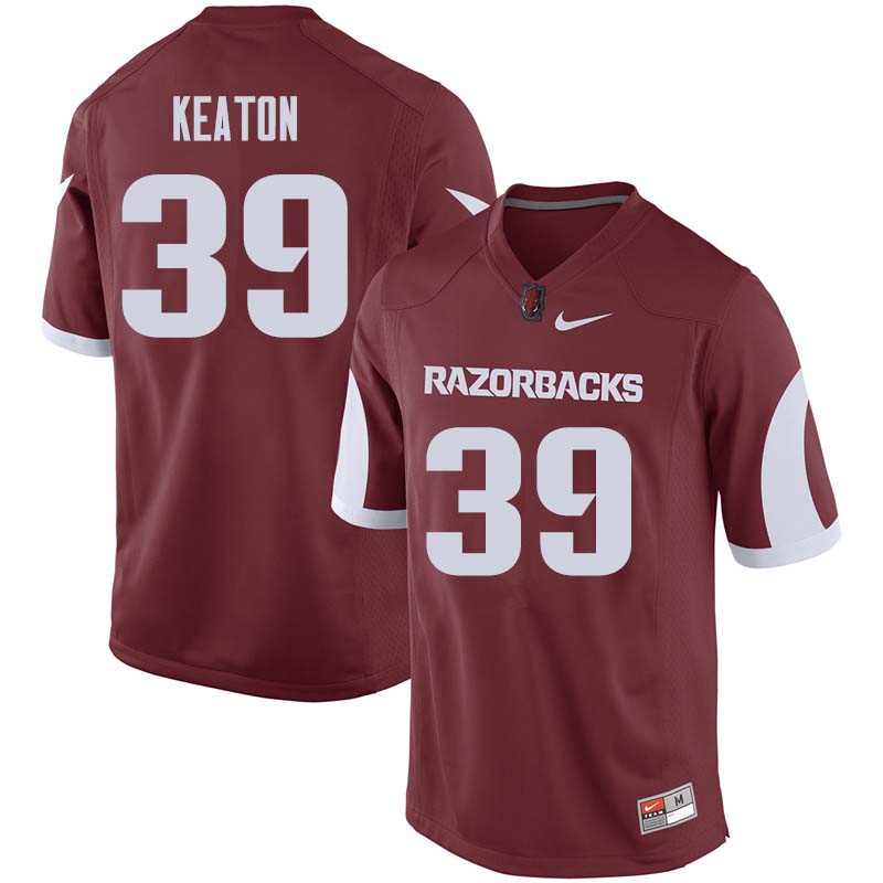 Men #39 Byron Keaton Arkansas Razorback College Football Jerseys Sale-Cardinal